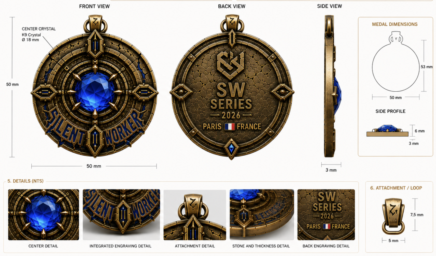Médaille SW Paris 2026
